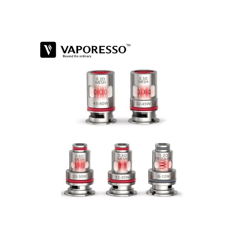 Résistances GTX - Vaporesso | Pack x5