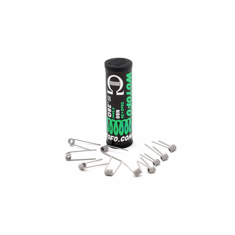 Dual Core Fused Clapton Coils 0.28 ohm - Wotofo | Pack x10