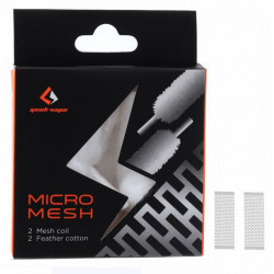 Micro Mesh RTA Zeus X + Watte - Geek Vape - Packaging - Swiss ProVape