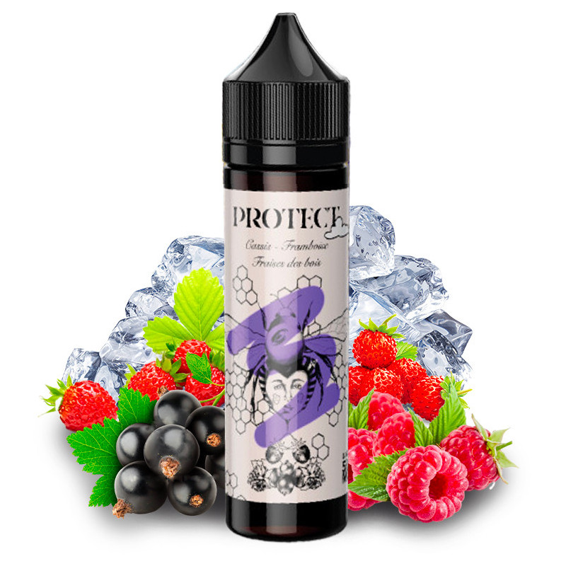 E-liquid Cassis Framboise Fraises des Bois - Shortfill format - Protect | 50ml
