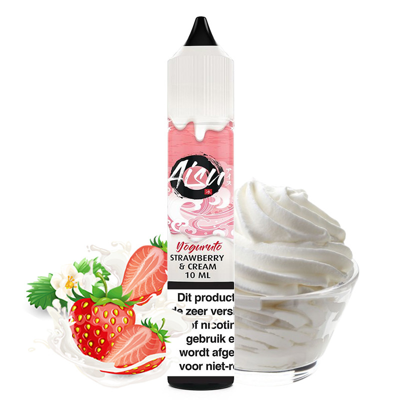 E-liquide Strawberry & Cream - Sels de nicotine - Aisu Yoguruto by Zap! Juice | 10ml