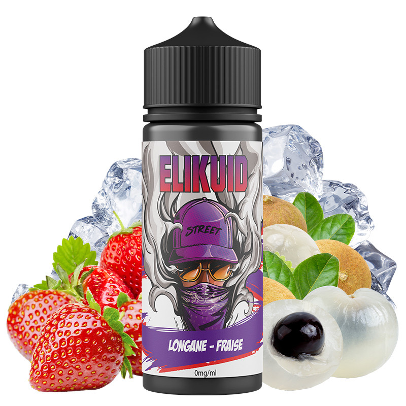 E-liquid Longan Strawberry - Elikuid Street by Liquidelab | 100ml "Shortfill 120ml"