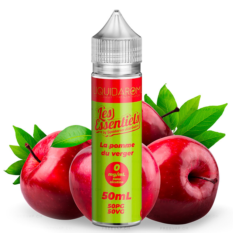 Eliquide La Pomme du Verger - Shortfill format - Les Essentiels by LiquidArom | 50ml