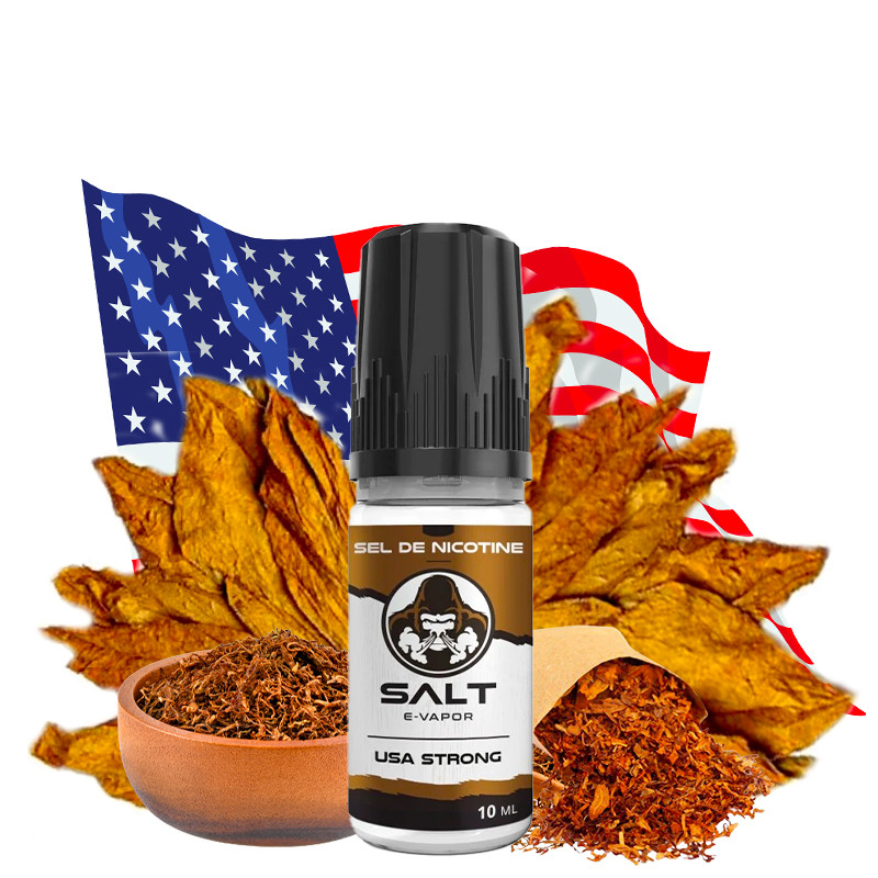 E-liquide USA Strong - Sels de nicotine - Salt E-Vapor | 10ml