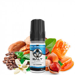 E-liquid La Chose (vanilla, coffee, roasted hazelnut, pecan, salted butter caramel) - Salt E Vapor 10 ml - Swiss ProVape