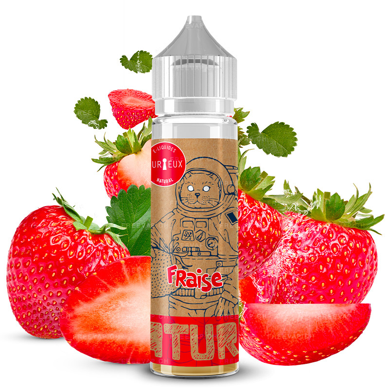 E-Liquide Natural Fraise - Shortfill Format - Édition Natural by Curieux | 50ml