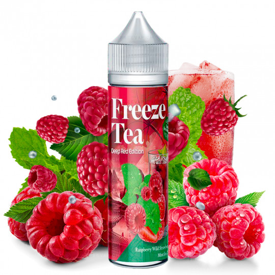 E-liquid Raspberry mint & wild strawberry ice tea - Shortfill Format - FreezeTea by Made in Vape | 50ml