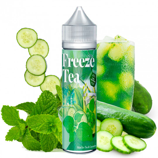 E-liquid Mint Ice Tea & Cucumber - Shortfill Format - FreezeTea by Made in Vape | 50ml