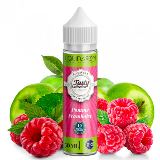 E-Liquid Apfel Himbeere - Shortfill Format - Tasty by LiquidArom | 50ml