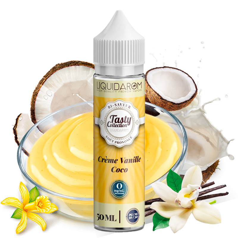 Eliquid Crème Vanille Coco - Shortfill format - Tasty by LiquidArom | 50ml