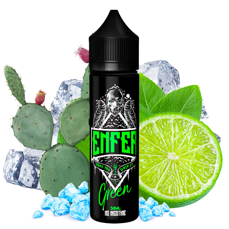 E-Liquid Green (Limette, Kaktus & Ice) - Enfer | 50 ml "Shortfill 60 ml"