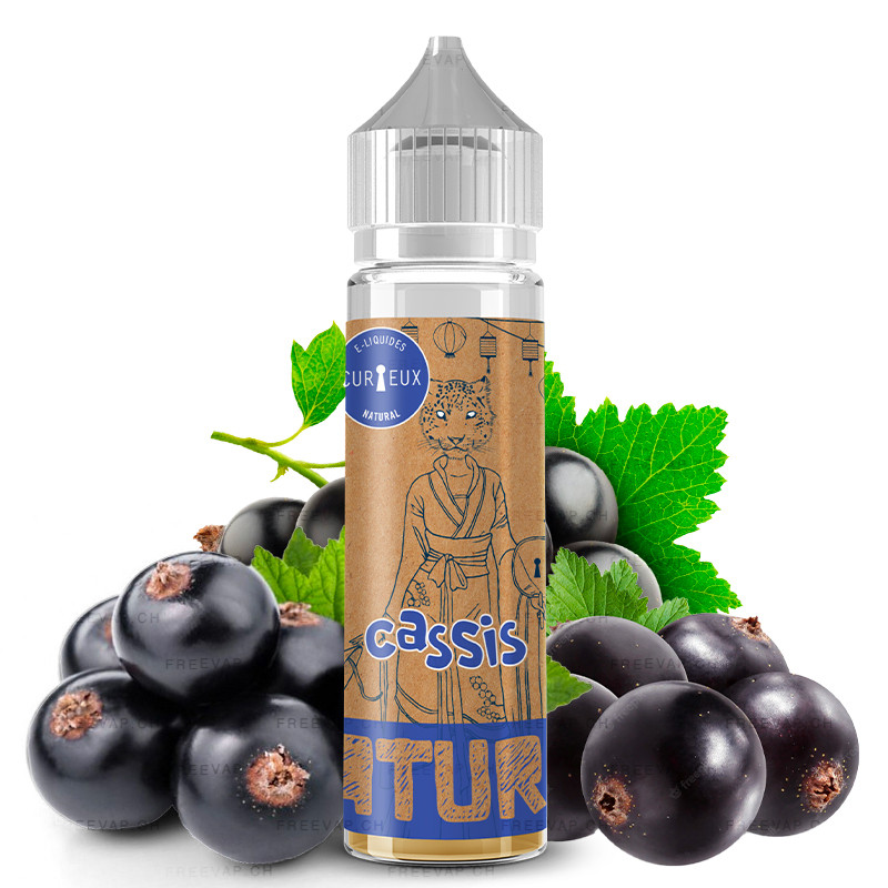 E-Liquid Blackcurrant - Édition Natural by Curieux | 50 ml "Shortfill 70 ml"