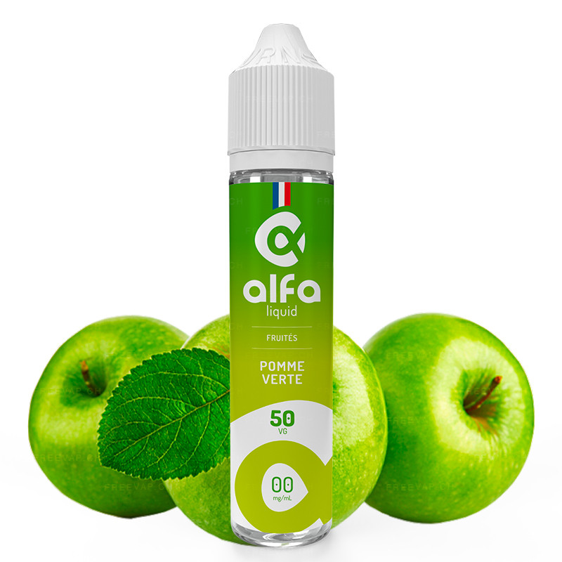 E-Liquid Green Apple - Fruity - Alfa | 50ml in 70ml