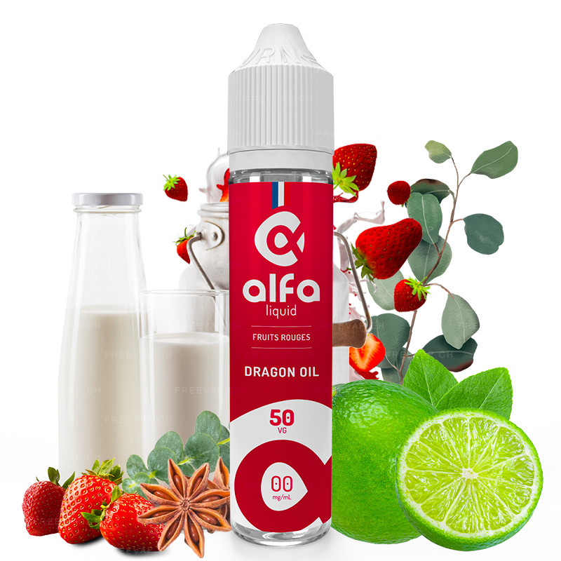 E-liquide Dragon Oil - Fruits Rouges - Alfa | 50ml in 70ml